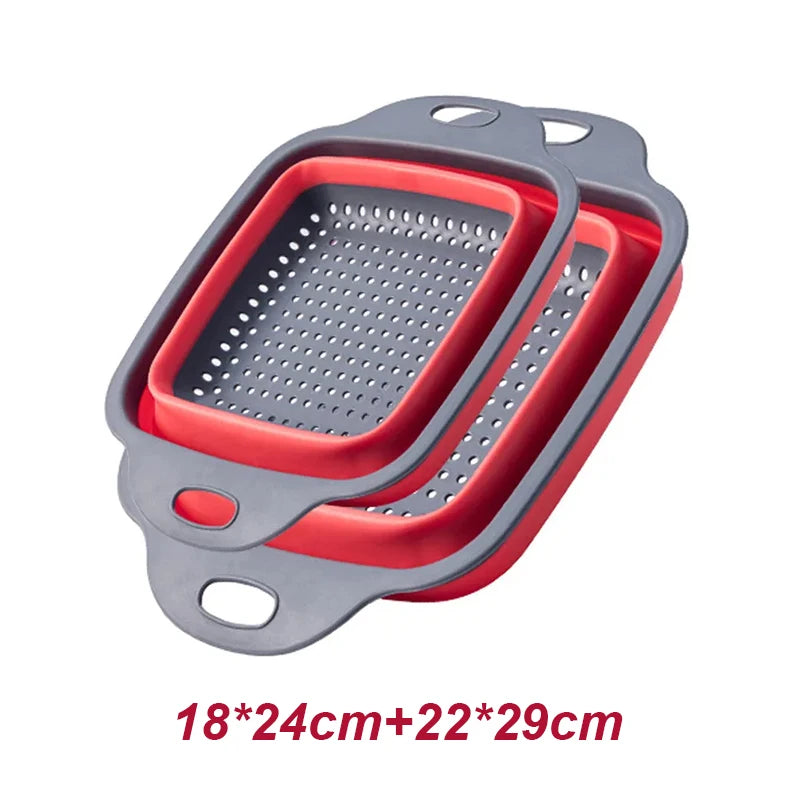 Colador de silicona plegable Fold & Drain