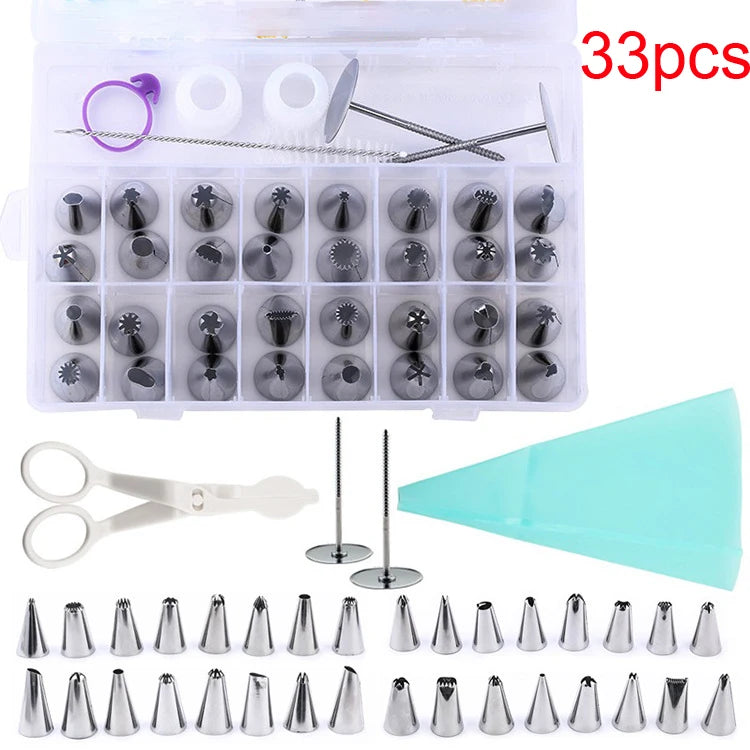 Professional Pastry Piping Nozzles Set for Icing,Cakes & Cupcakes