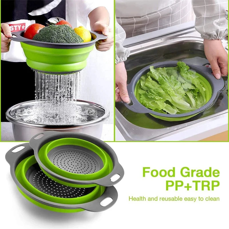 Colador de silicona plegable Fold & Drain