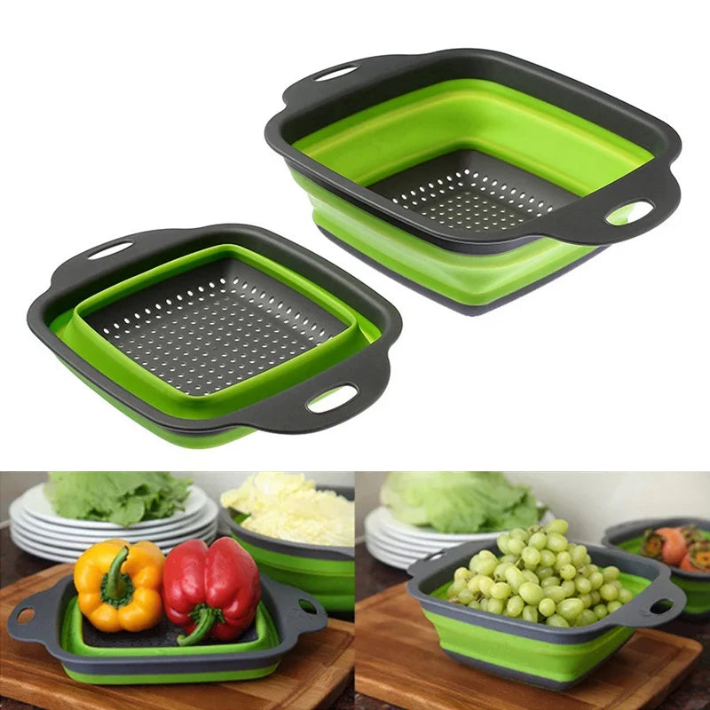 Colador de silicona plegable Fold & Drain